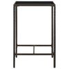 vidaXL 3-tlg. Gartenbar-Set Poly Rattan Braun