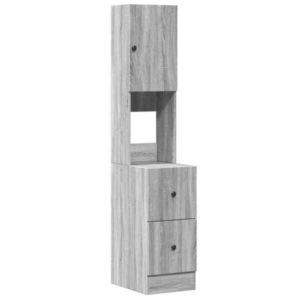 vidaXL Küchenschrank Grau Sonoma 35x50x180 cm Holzwerkstoff