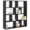 vidaXL B&uuml;cherregal Schwarz Eichen-Optik 132 x 29 x 141,5 cm