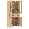 vidaXL Highboard Sonoma-Eiche 69,5x34x180 cm Holzwerkstoff