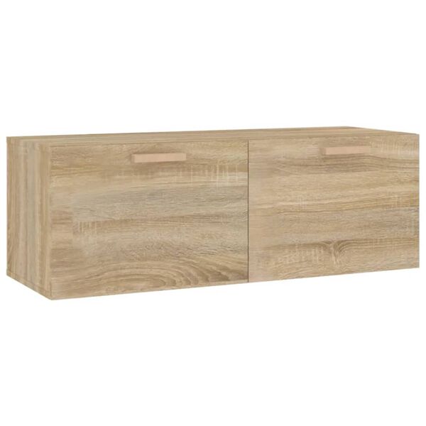 vidaXL Wandschrank Sonoma-Eiche 100x36,5x35 cm Holzwerkstoff