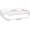 vidaXL Eckbettgestell mit Matratze mit Kopfteil 2 pcs Taupe Samt