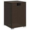 vidaXL Propan-Tank-Verstecktisch Braun 40x40x60 cm Poly Rattan