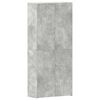 vidaXL Schuhschrank 80 x 35,5 x 180 cm Holzwerkstoff Betongrau
