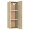 vidaXL TV-Schrank Sonoma-Eiche 30,5x30x90 cm Holzwerkstoff