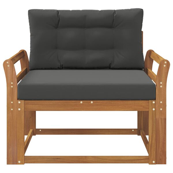 vidaXL Outdoor Mittelsofa Massivholz Akazie Natur