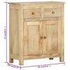vidaXL Beistellschrank 65&times;30&times;75 cm Mango Massivholz