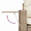 vidaXL Gartensofa-set 14 pcs Beige Poly-Rattan