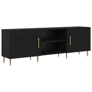 vidaXL TV-Schr&auml;nk 150 x 30 x 50 cm Schwarz Eichen-Optik Holzwerkstoff