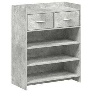 vidaXL Schuhschrank Betongrau 73,5 x 36 x 92 cm Holzwerkstoff