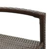 vidaXL 7-tlg. Gartenbar-Set Braun Massivholz Akazie und Poly Rattan