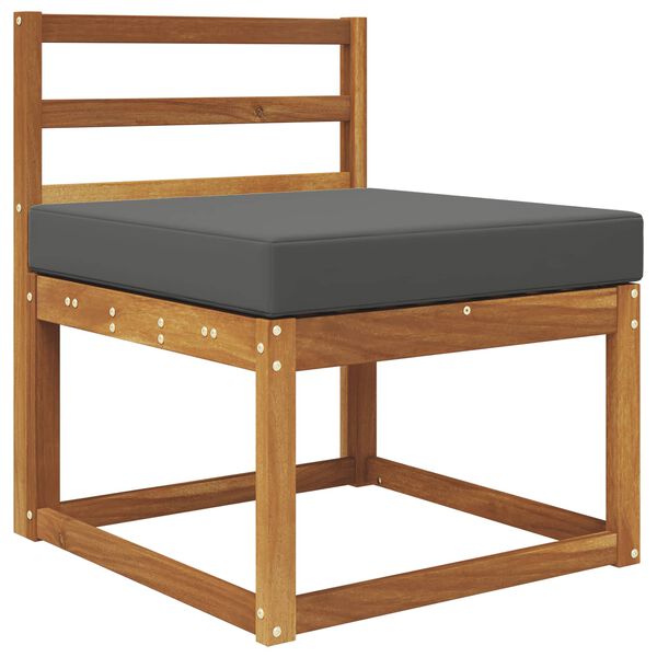 vidaXL Sofakissen f&uuml;r drau&szlig;en Anthrazit 60 x 60 x 8 cm Polyester