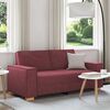 vidaXL 2-Sitzer Sofa Weinrot 140 cm Stoff