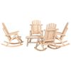 vidaXL 5-tlg. Garten-Lounge-Set Massivholz Fichte