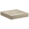 vidaXL Schwebende Wandregale 2 Stk. Eichefarben 23x23,5x3,8cm MDF