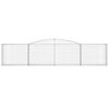 vidaXL Gabionen mit Hochbogen 20 Stk. 400x30x80/100cm Verzinktes Eisen