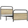vidaXL Bettgestell ohne Matratze 90x190 cm Sonoma-Eiche Holzwerkstoff