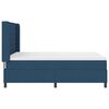 vidaXL Boxspringbett mit Matratze mit Kopfteil Blau 160 x 200 cm Stoff