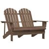 vidaXL Adirondack-Gartenbank 2-Sitzer Massivholz Tanne Braun