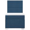 vidaXL Boxspringbett mit Matratze Blau 80x200 cm Stoff