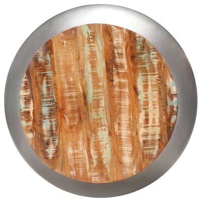 vidaXL Couchtisch Grau 68x68x30 cm Recyceltes Massivholz