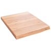 vidaXL Wandregal Hellbraun 40x50x(2-4) cm Massivholz Eiche Behandelt