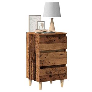 vidaXL Nachttisch Altholz-Optik 40x35x69 cm Holzwerkstoff