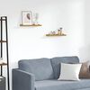 vidaXL Wandregal mit Regal 2 pcs Beige 40 x 9 x 3 cm Holzwerkstoff