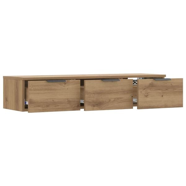 vidaXL Wandschrank Artisan-Eiche 102x30x20 cm Holzwerkstoff