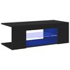 vidaXL TV-Schrank mit LED-Leuchten Schwarz 90x39x30cm