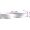 vidaXL Garten-Hochbeet Verzinkter Stahl 320×40×45 cm Anthrazit