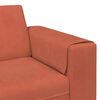 vidaXL Sofa mit Kissen Rot-Orange 250 x 188 x 76 cm Cordstoff
