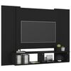 vidaXL TV-Wandschrank Schwarz 120x23,5x90 cm Holzwerkstoff