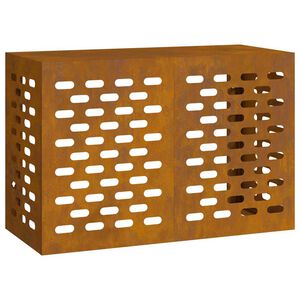 vidaXL Klimaanlagenabdeckung Rostig 90 x 40 x 60 cm Wetterfeststahl