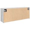 vidaXL Bad-Wandschrank Grau Sonoma 100x25x40 cm Holzwerkstoff