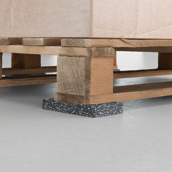 vidaXL Gummiwalze Schwarz 500 x 10 x 0,3 cm Gummi