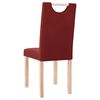 vidaXL Esszimmerst&uuml;hle 4 Stk. Weinrot Stoff