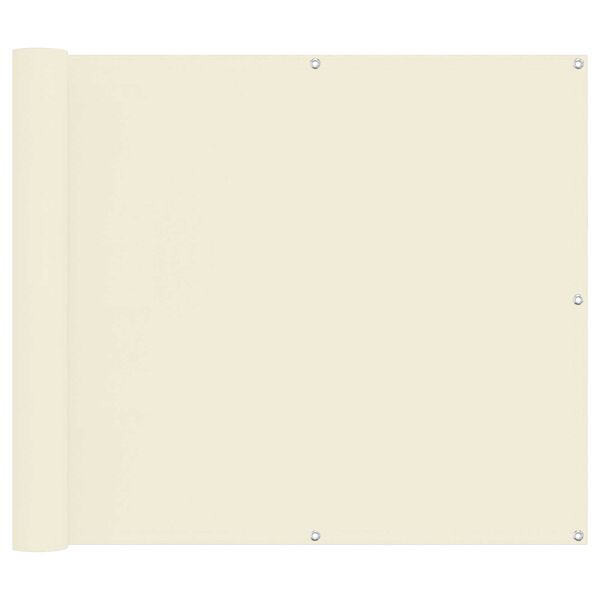 vidaXL Balkonsichtschutz Creme 100 x 800 cm Oxford-Stoff