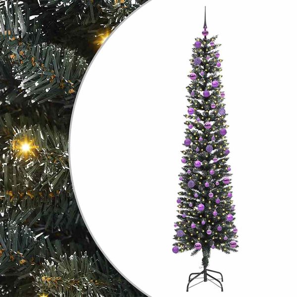 vidaXL K&uuml;nstlicher Weihnachtsbaum mit 300 LEDs mit St&auml;nder Gr&uuml;n 240 cm