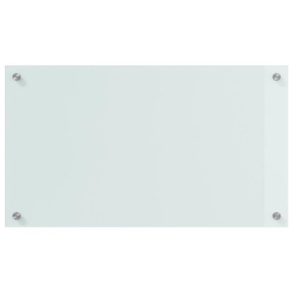 vidaXL K&uuml;chenr&uuml;ckwand 2 pcs Wei&szlig; 70 x 40 cm Geh&auml;rtetes Glas