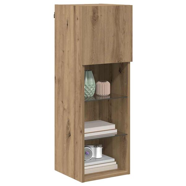 vidaXL Wandmontierte TV-Schr&auml;nke 2 pcs Artisan-Eiche 30,5 x 30 x 90 cm