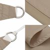 vidaXL Sonnensegel Taupe 2x2x2 m 100% Polyester Oxford