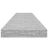 vidaXL Schweberegale 4 Stk. Betongrau 120x23,5x3,8 cm MDF