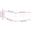 vidaXL Bettgestell mit Matratze mit Matratze 2 pcs Wei&szlig; PVC