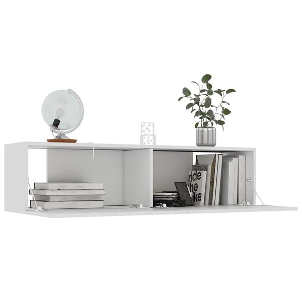 vidaXL TV-Schrank Weiß 120x30x30 cm Holzwerkstoff