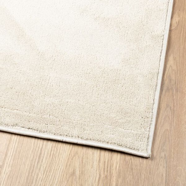 vidaXL Teppich OVIEDO Kurzflor Beige 80x250 cm