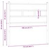 vidaXL Ersatz-Kopfteil Sonoma-Eiche 107 cm Eisen und Holzwerkstoff