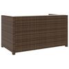 vidaXL 5-tlg. Garten-Lounge-Set mit Auflagen Poly Rattan Braun
