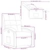 vidaXL Relaxsessel mit Aufstehhilfe Taupe Stoff