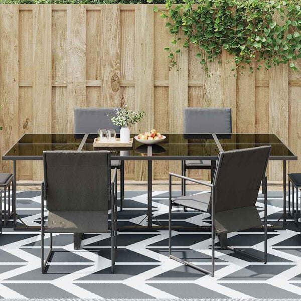 vidaXL Outdoor Teppich ARAKIL Grau 300 x 400 cm PP